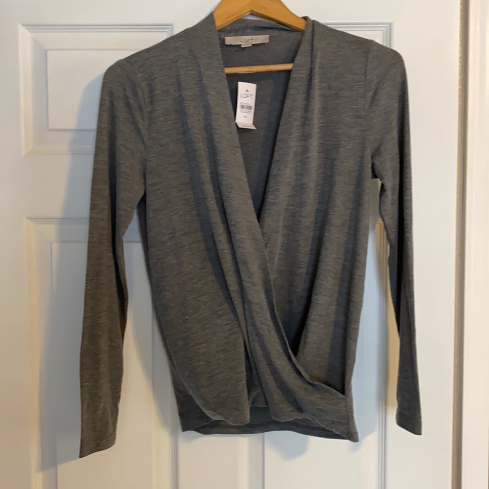 Ann Taylor loft gray sweater XS
